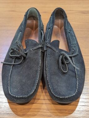 The Original Car Shoe Moc Dark Gray Leather